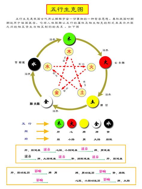 数字与五行|五行与数字、颜色，及身体的对应关系